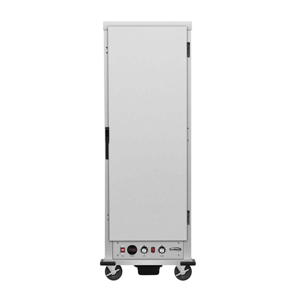 Koolmore 33.4 in. Commercial Insulated Heated Solid Door Holding/Proofing Cabinet with Wire Racks in Silver Buffet Server