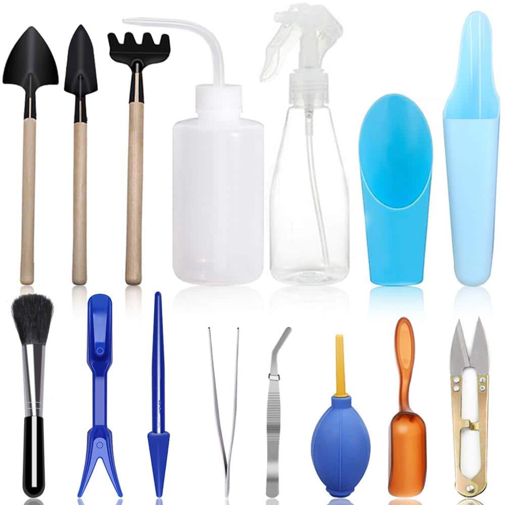 15-Piece Succulent Tool Set Mini Garden Plant Care Kit Blue price history on PriceWatchPro