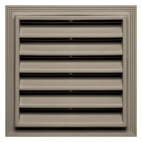 Builders Edge 12 in. x 12 in. Square Gable Vent in Clay