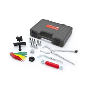 Disc and Drumb Brake Service Kit with Case (15-Piece)