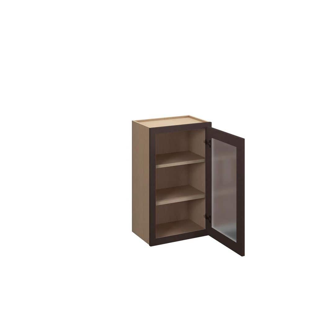 Jamestown Recessed 18 in. W x 36 in. H x 12 in. D in Espresso Plywood Assembled Frosted Glass Wall price history on PriceWatchPro