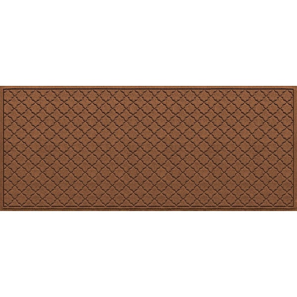 WaterHog Cordova Dark Brown 35 in. x 85 in. PET Polyester Door Mat