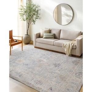 Becki Owens Marlene Pale Blue Doormat 2 ft. x 4 ft. Medallion Indoor Area Rug