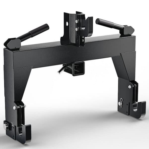 3 Point Quick Hitch, Heavy Duty Tractor Quick Hitch Adapter for Category 1 Tractors, 3000LBS Lift Capacity, 2" Receiver