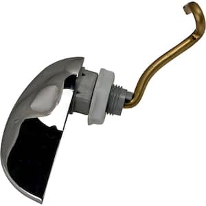 738473-0020A 4 in. Left Hand Metal Trip Lever in Chrome Finish for Cadet and Yorkville Pressure Assist Toilet Tanks
