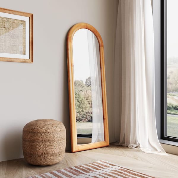 ZUO Modern Light Brown Wood Full Length 24 in. W x 65.9 in. H Arch
