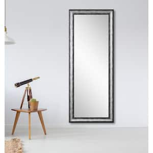 Litton Lane 70 in. x 30 in. Rectangle Frameless Brown Wall Mirror with  Black Accent Frames 043725 - The Home Depot