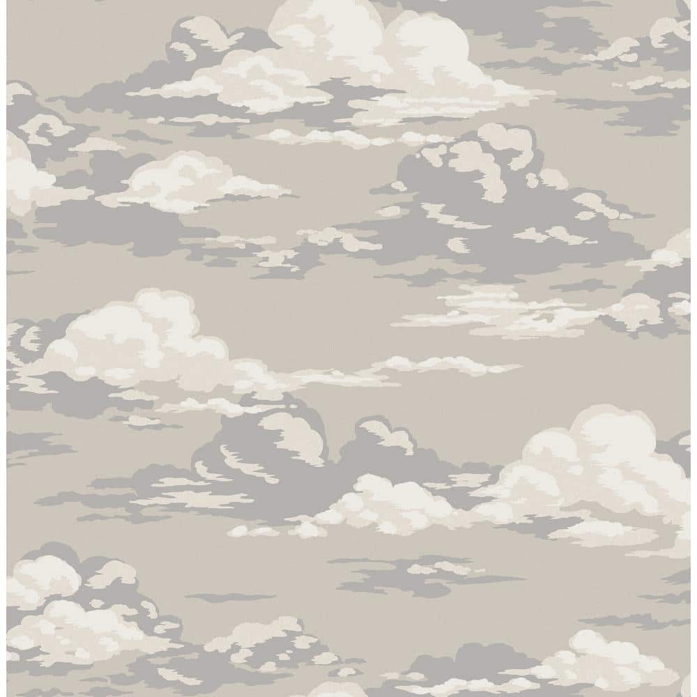 Advantage Brown Cumulus Clouds Wallpaper 4164M1809 The Home Depot