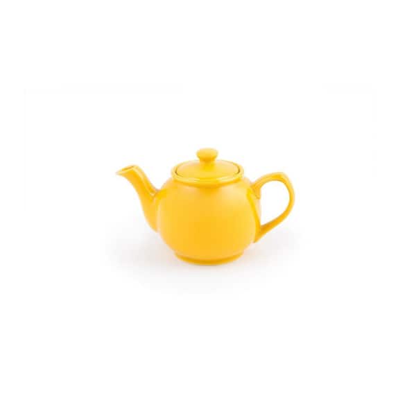 6-Cup Yellow Earthenware Teapot