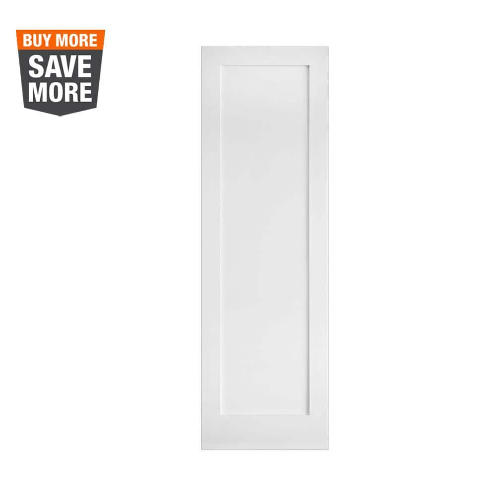 36 in. x 96 in. Shaker 1-Panel Primed Solid Core MDF Interior Door Slab price history on PriceWatchPro