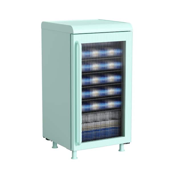3.1 Cu Ft. 117 Can/27 Bottle Retro Glass Door Mini Refrigerator/beverage Cooler in Green