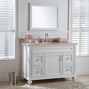 Annakin 48 in. W x 22 in. D x 34 in. H Bath Vanity Cabinet without Top in Cream
