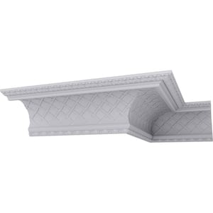 SAMPLE - 15-3/8 in. x 12 in. x 12 in. Polyurethane Brightton Crown Moulding