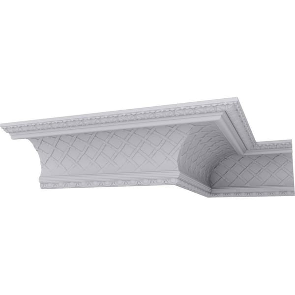 Ekena Millwork SAMPLE - 15-3/8 in. x 12 in. x 12 in. Polyurethane Brightton Crown Moulding