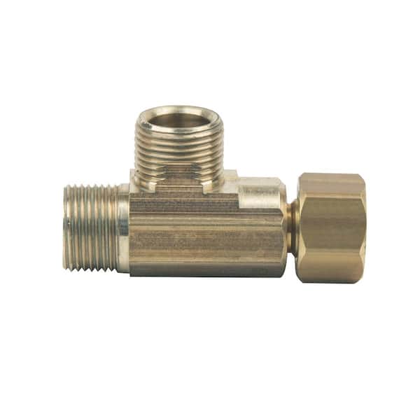 BrassCraft 3/8 in. x 3/8 in. x 3/8 in. Compression x Compression Brass T-Fitting