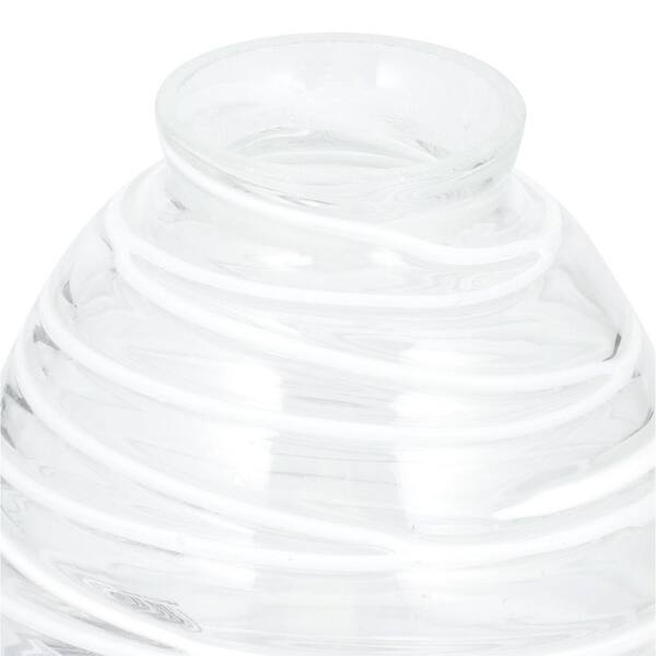 Westinghouse 5-3/4 in. Handblown Clear with White Rope Shade with 
