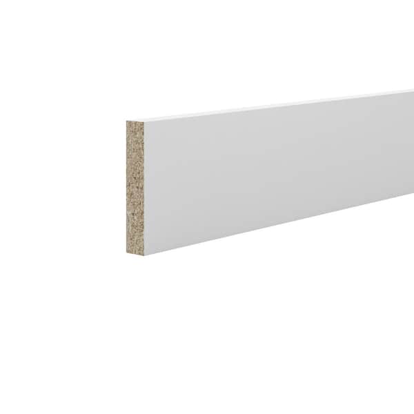 Hampton Bay 4.5 in. x 91.5 in. Base Molding in Warm White