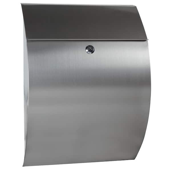 Unbranded Stainless Steel Contemporary Locking Mailbox
