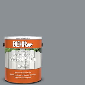 BEHR 1 gal. #SC-143 Harbor Gray Solid Color House and Fence Exterior Wood  Stain 01101 - The Home Depot