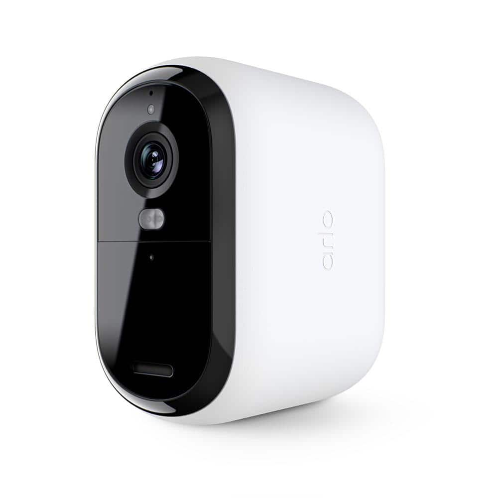 Arlo - Essential XL 1-Camera Outdoor Wireless 2K Security Camera (2nd Generation) with 4x Longer Battery Life - White