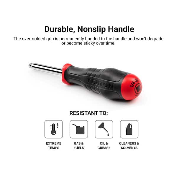 Edward Tools 1/4 Drive Spinner Handle Nut Driver - 6 Handle Extension Edward Tools 1/4 Drive Spinner Handle Nut Driver - 6 Handle Extension