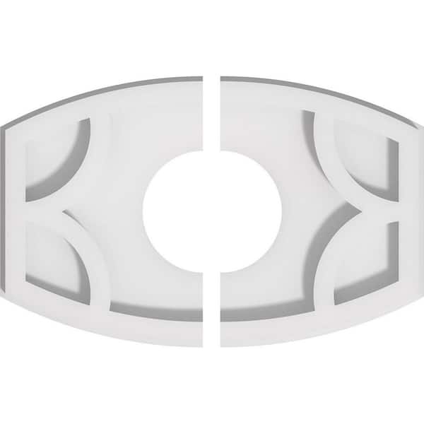 Ekena Millwork 1 in. x 10 in. x 6.625 in PVC Medallion Moulding