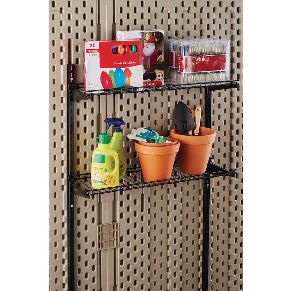 Heavy Duty Black Metal Wall Mounted Storage Shelves