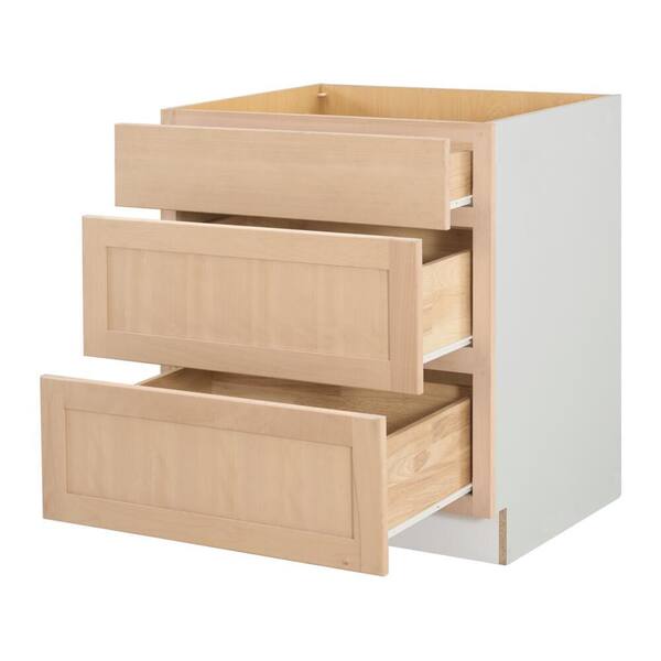 Hampton Bay 30 in. W x 24 in. D x 34.5 in. H Ready to Assemble Drawer ...