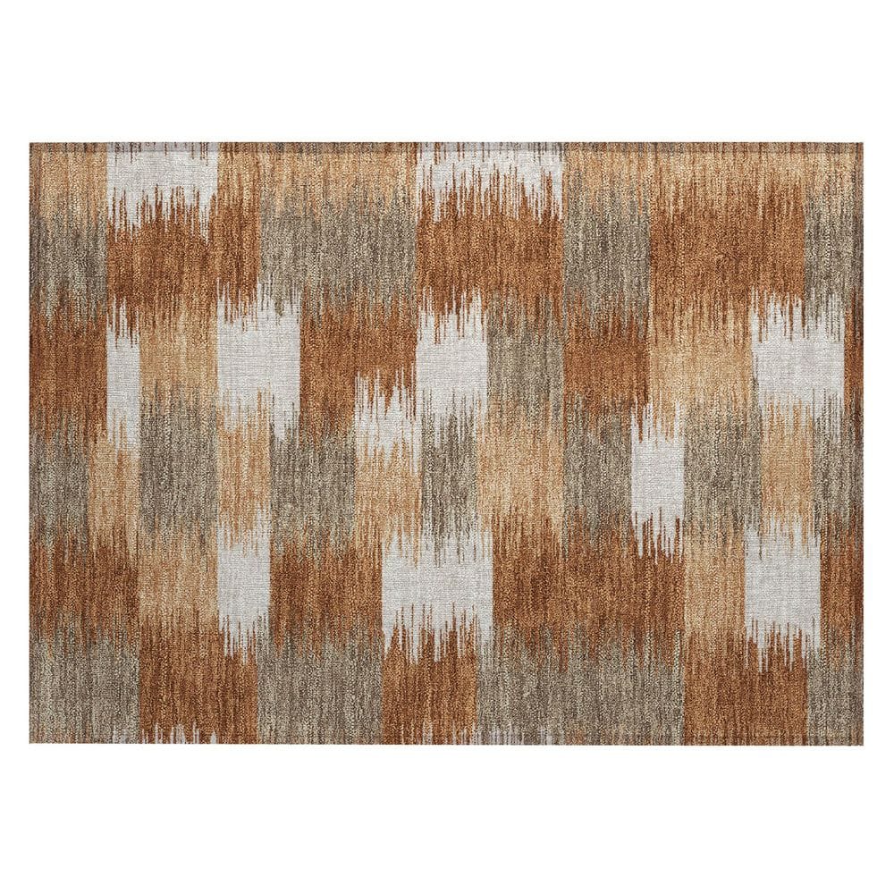 Chantille Machine Washable Indoor/Outdoor Abstract ACN2912 Paprika 3 ft. x 4 ft. Area Rug price history on PriceWatchPro