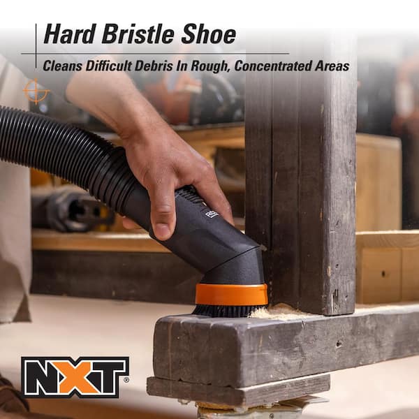 RIDGID - 2-1/2 in. NXT Max Locking Rotating Dusting Brush Accessory Shop Vacuum Attachment for RIDGID NXT Wet Dry Vacs