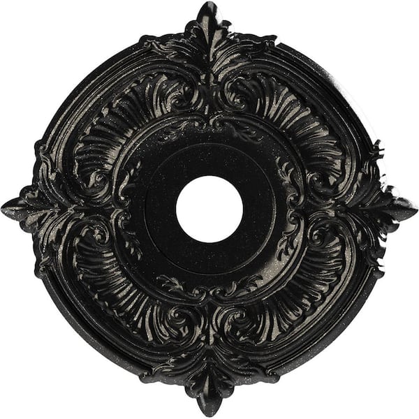 19 in. O.D. x 3-1/2 in. I.D. x 1 in. P Attica Thermoformed PVC Ceiling Medallion in Textured Metallic Galaxy