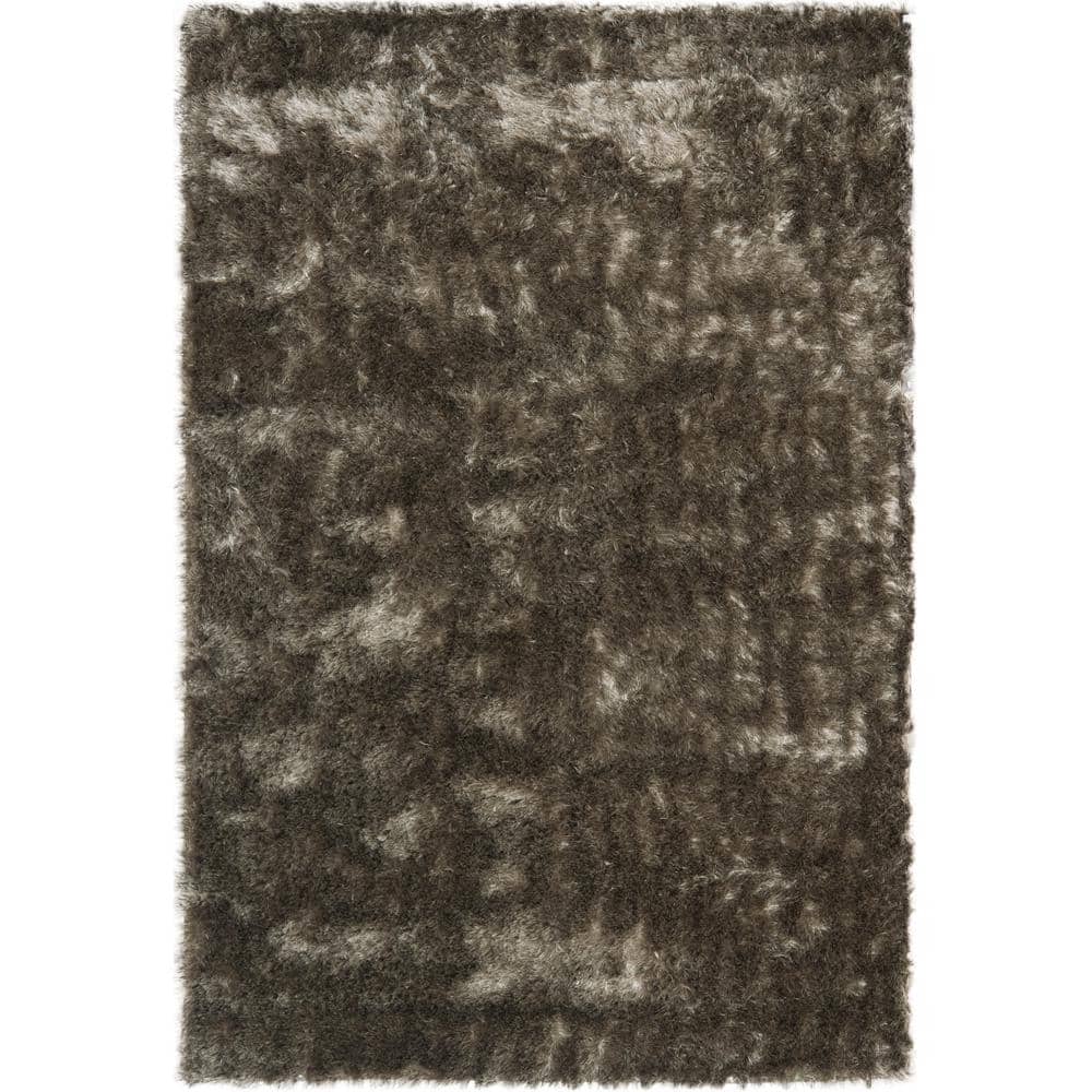Paris Shag Silver 3 ft. x 5 ft. Solid Area Rug price history on PriceWatchPro