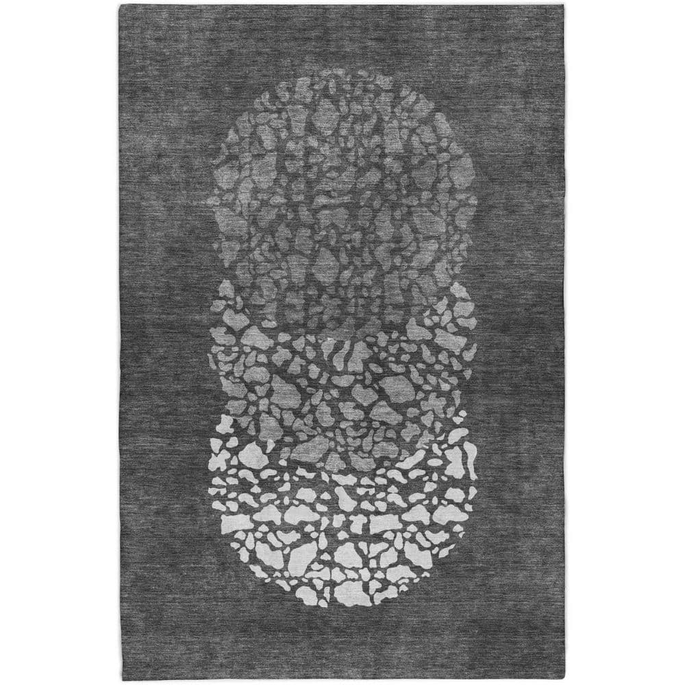 Dream Shag Premium Machine Washable Abstract ADS643 Charcoal 8 ft. x 10 ft. Area Rug price history on PriceWatchPro