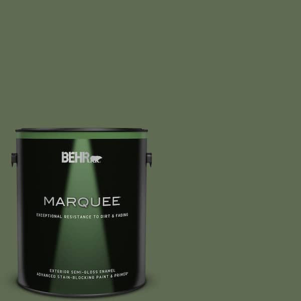 BEHR MARQUEE 1 gal. #430F-6 Inland Semi-Gloss Enamel Exterior Paint & Primer