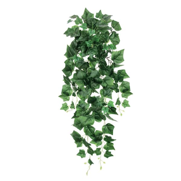 32 in. Artificial English Ivy Leaf Vine Hanging Plant Greenery Foliage Bush