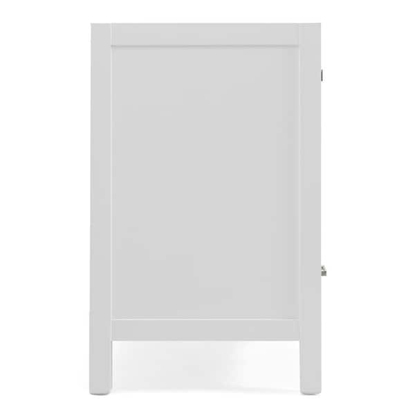 ARIEL Cambridge 60-in White Bathroom Vanity Base Cabinet