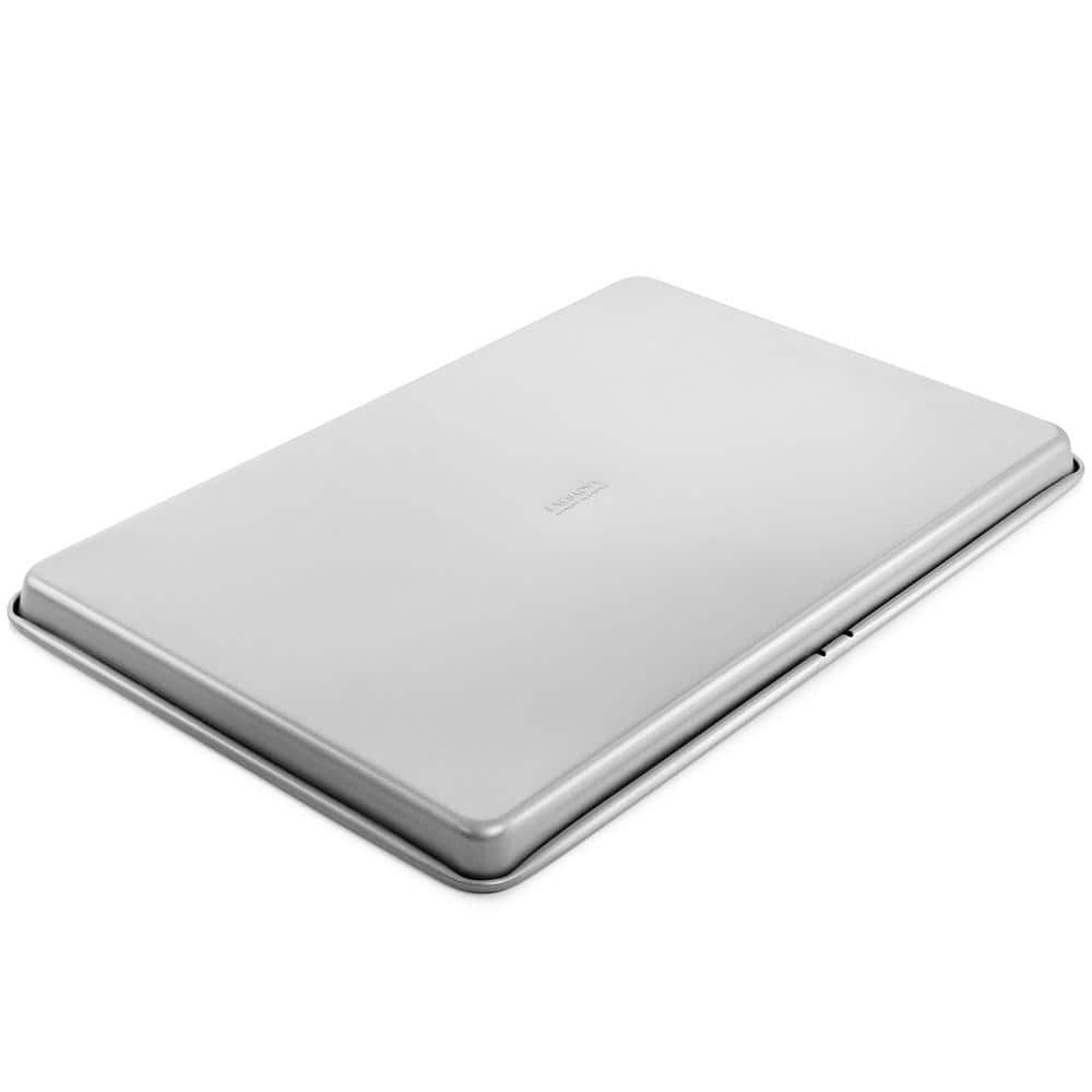 Silver 15 x 10 Inch Nonstick Carbon Steel Cookie Sheet