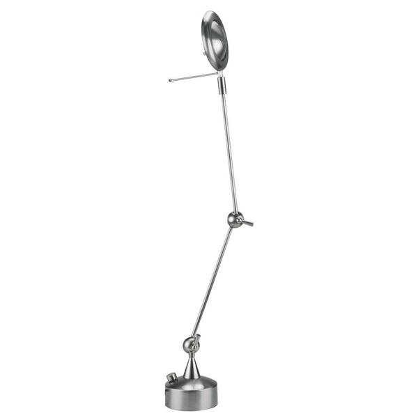 Illumine 1-Light Polished Steel Swing Arm Lamp