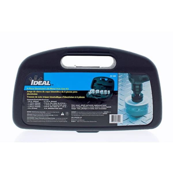 Electrician's Bi-Metal Hole Saw Kit - 8 Piece