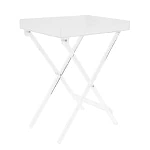 18.9 in. x 11.8 in. Transparent Acrylic Foldable Side Table