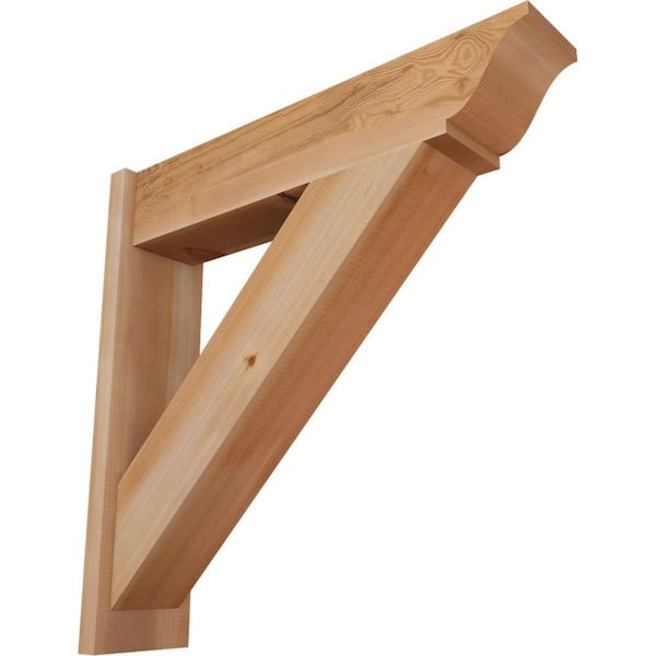 Ekena Millwork 8 in. x 32 in. x 32 in. Western Red Cedar Traditional Smooth Outlooker