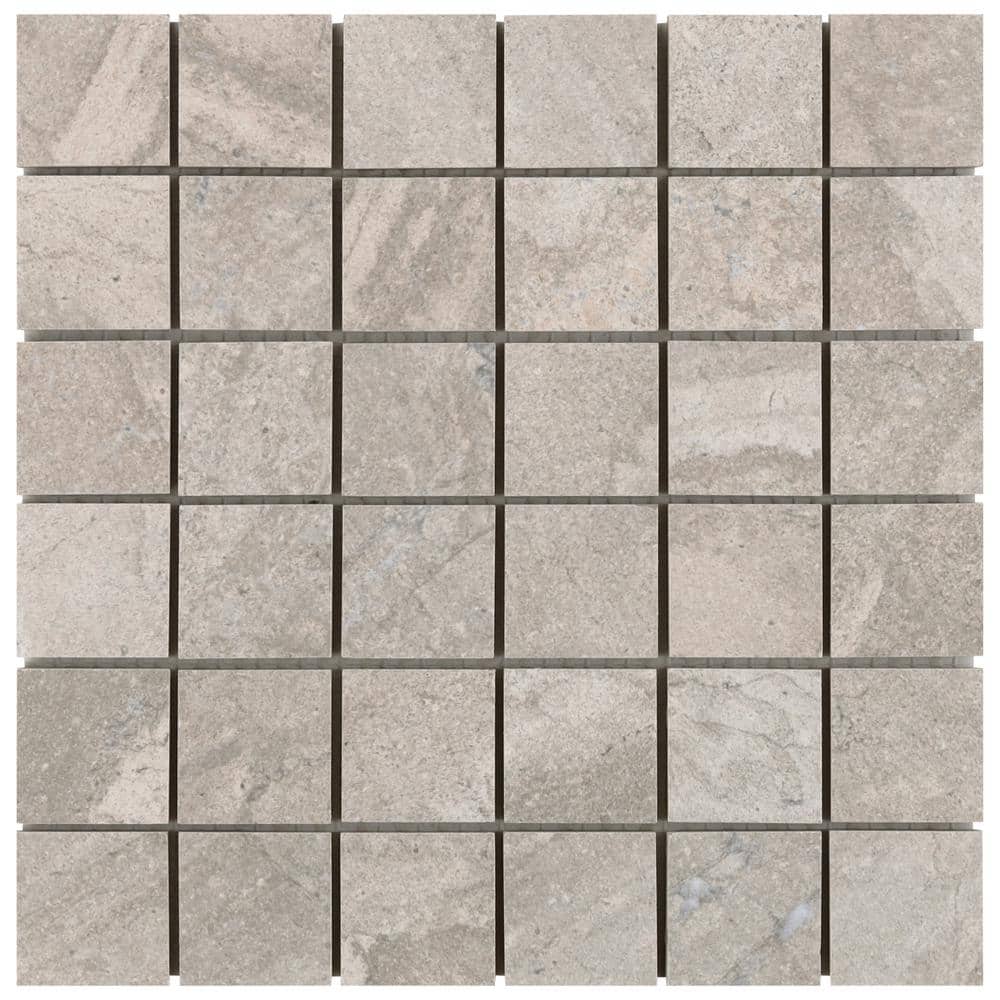 Sereno Mountain Beige 6 in. x 0.41 in. Matte Porcelain Mosaic Floor and Wall Tile Sample price history on PriceWatchPro