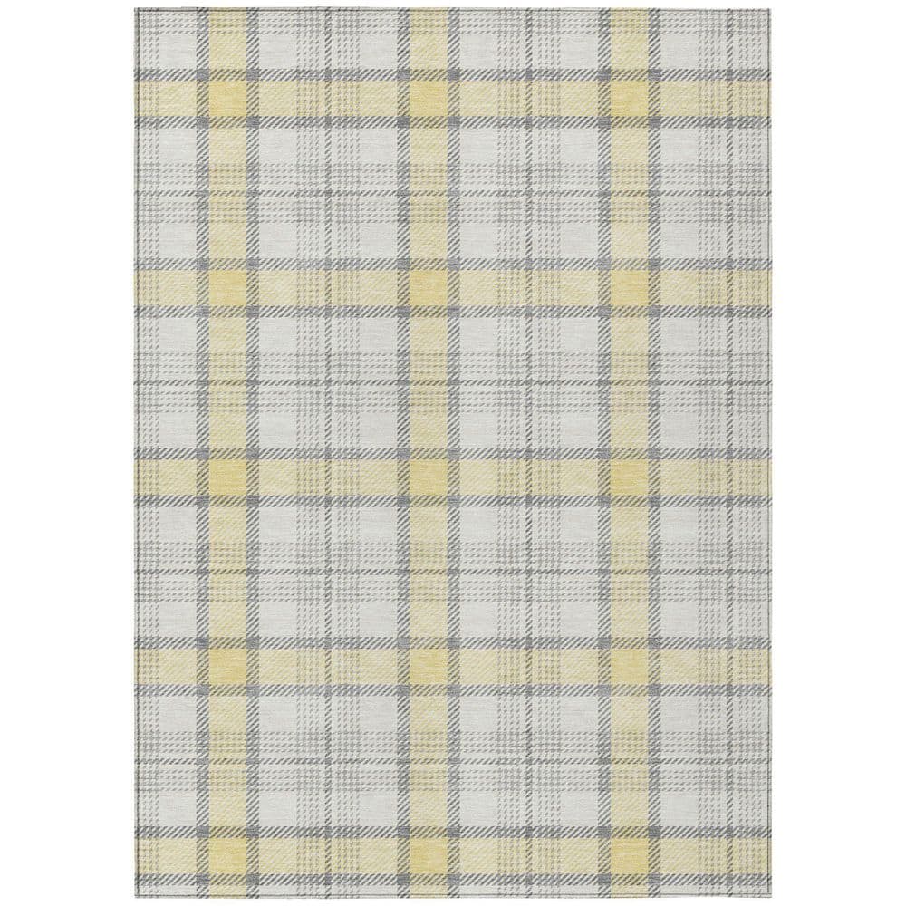 Chantille Machine Washable Indoor/Outdoor Abstract ACN1052 Yellow 3 ft. x 5 ft. Area Rug price history on PriceWatchPro