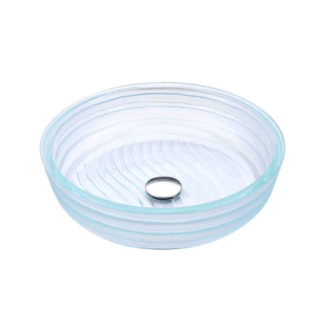 Canta Series 17 in. Bathroom Vessel Sink with Stain-Resistant Non-Porous Su