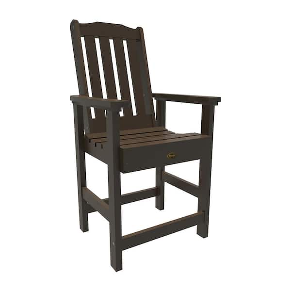 Highwood Springville Outdoor Plastic Counter Dining Arm Chair (Set of 1)
