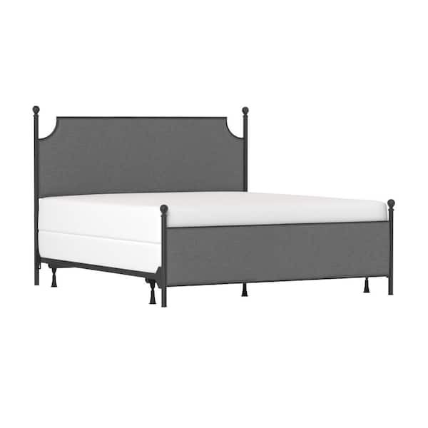 Hilale Furniture Mcarthur Black King, Dark Gray King Size Headboard Ikea