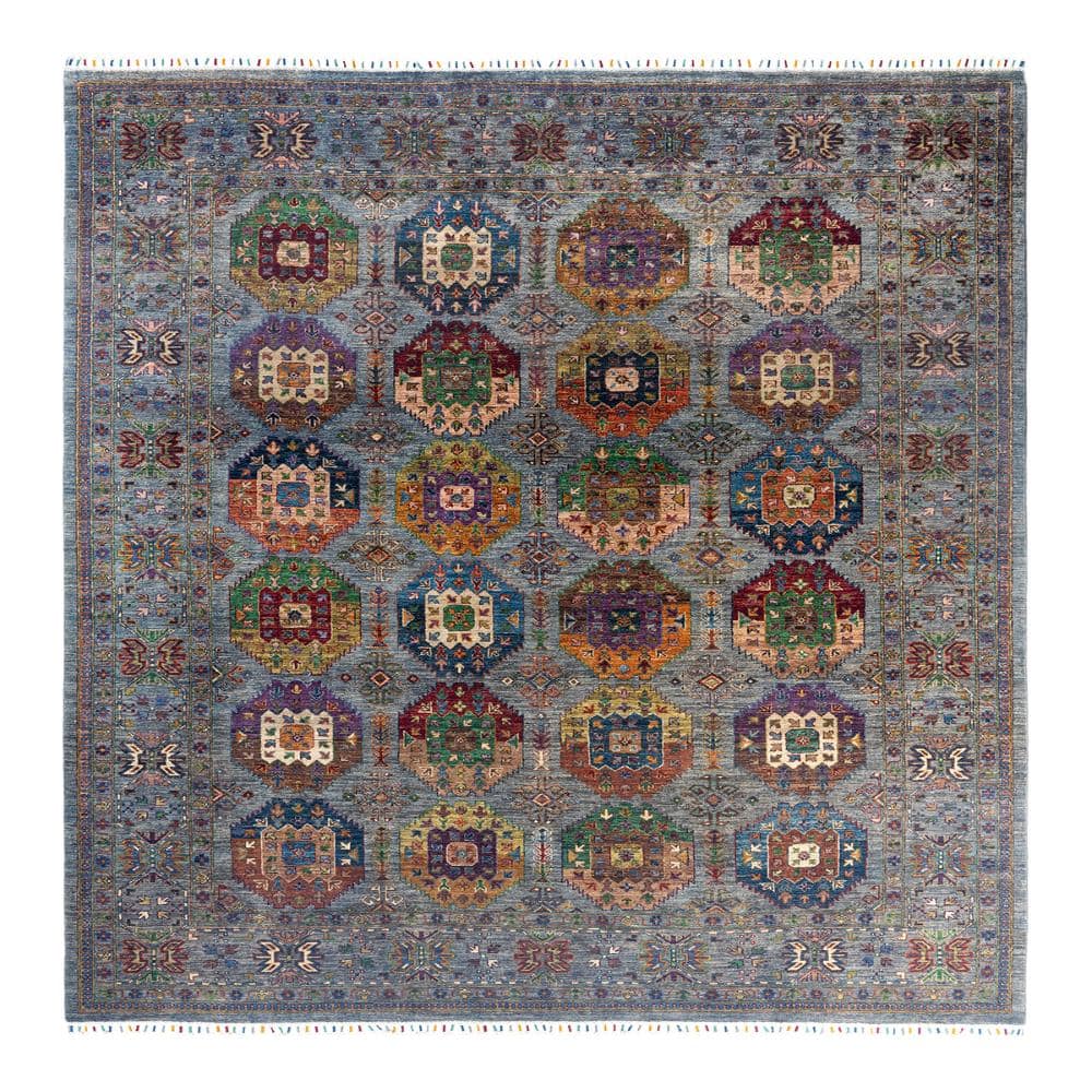 Tribal Gray 8 X 10 Hand Knotted Wool Indoor Area Rug price history on PriceWatchPro