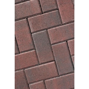 Holland Rectangle 8.5 in. x 4.25 in. x 2.375 in. Rosewood Concrete Paver Sample