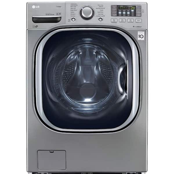 LG 4.5 DOE cu. ft. High-Efficiency Front Load Washer with TurboWash in Graphite Steel, ENERGY STAR