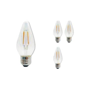40-Watt Equivalent F15 Dimmable E26 LED fiesta Light Bulb 2700K in Clear finish (4-Pack)